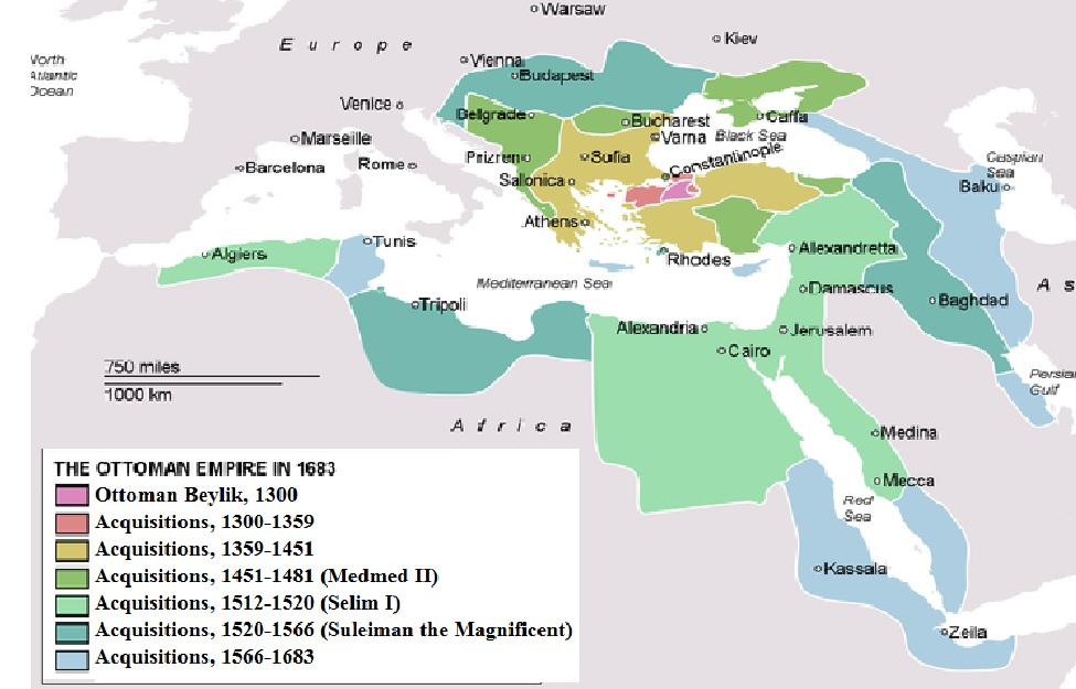 Карта османской империи 1900