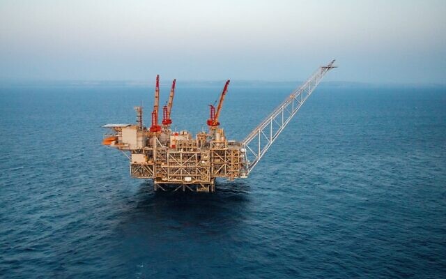 The Leviathan natural gas platform off the shore of Israel. (Albatross)