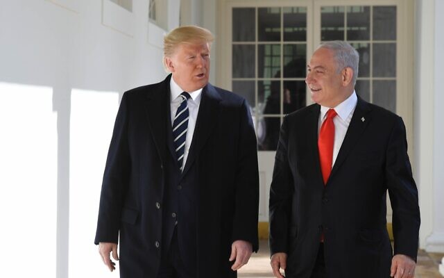 US President Trump hosts Prime Minister Benjamin Netanyahu at the White House, January 27, 2020. (Kobi Gideon/GPO)