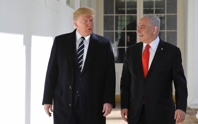 US President Trump hosts Prime Minister Benjamin Netanyahu at the White House, January 27, 2020. (Kobi Gideon/GPO)