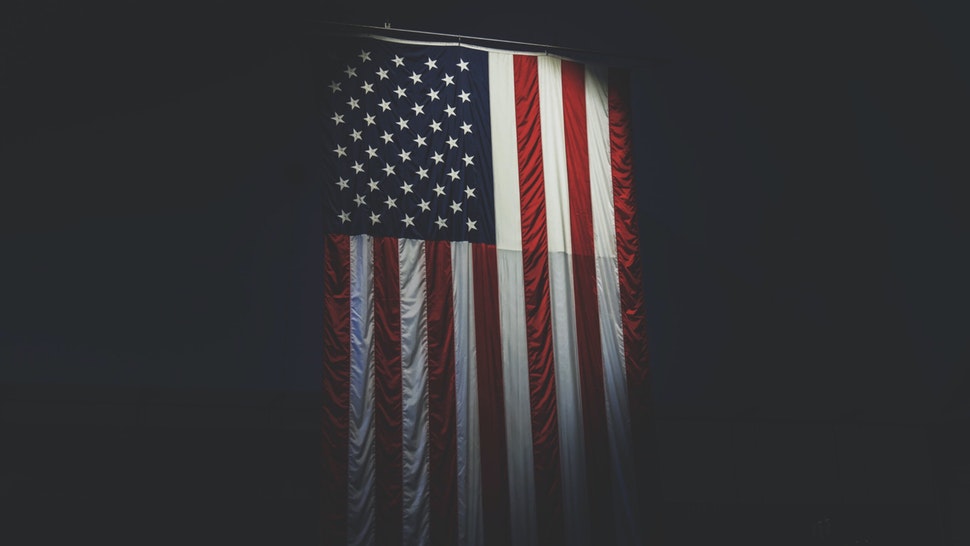 American flag.